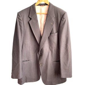 Vtg. Pierre Balmain Jacket Blazer Gray Red Single Breasted Stitching Luxury 44R